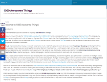 Tablet Screenshot of 1000awesomethings.com